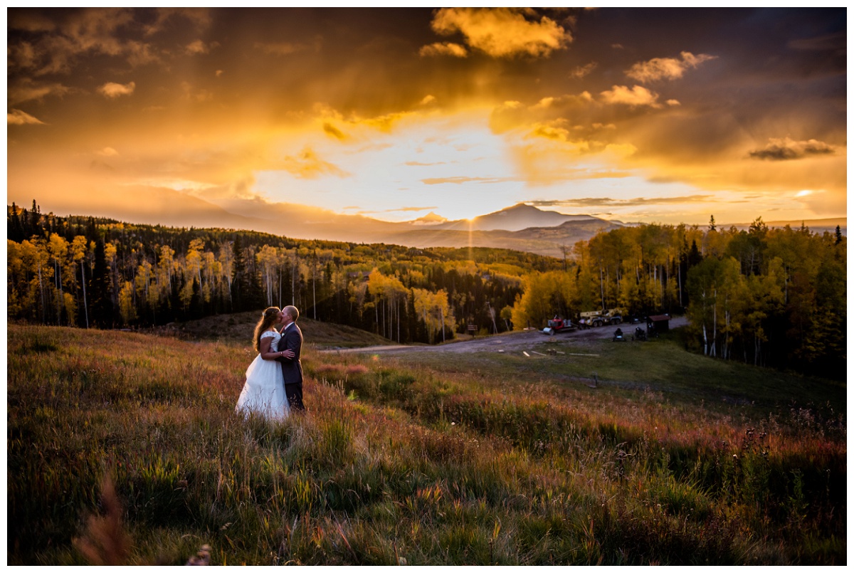 Telluride Fall Wedding Sunset