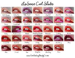 lipsense photo showing lipstick colours